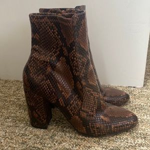 Aldo snakeskin boots